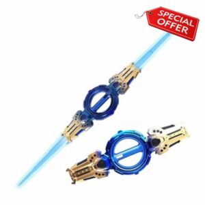 Double-Headed Retractable Light Up Sword with 7 Colour LED Lights & Sound Effects