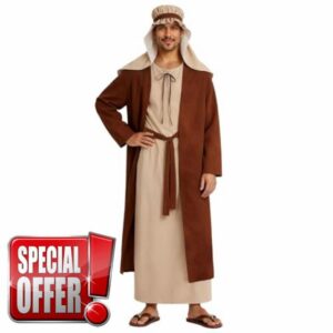 Shepherd Costume for Adult Joseph Costume Men Innkeeper Outfit Mary Outfit Nativity Fancy Dress for Christmas Plays