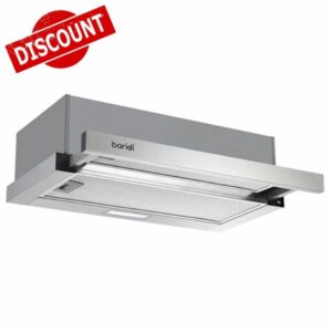 Baridi 60cm Telescopic Cooker Hood with Aluminium Filters