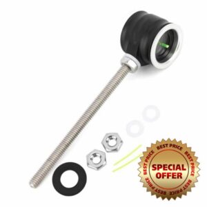 Archery Recurve Bow Sight Head 1.0 Optical Fiber Pin Aiming Point Aluminum Sight Suitable for Recurve Bow Hunting Shooting