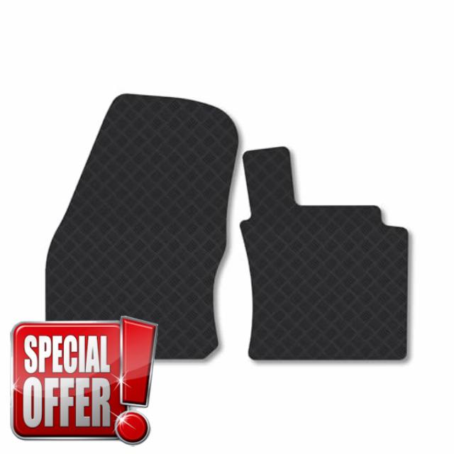 Ford Transit Connect (2021+) Rubber Van Mats Accessories Tailored Fit Compatible Accessory Waterproof Protection Non-Slip Car Floor Mats Full Coverage Durable Coverage with Clips