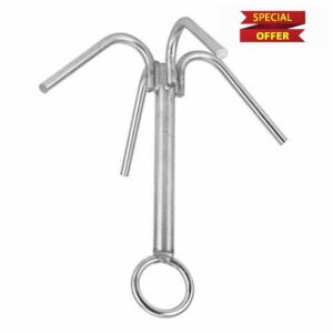aqxreight Boat 316 Stainless Steel 4-Claw Grapnel Hook for Marine Boating Yachting Fishing and Outdoor Adventures Heavy Duty Rustproof Anchoring Hardware