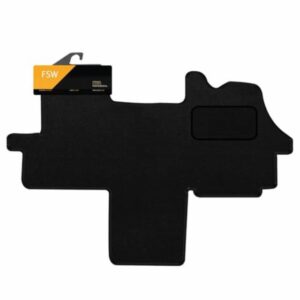 FSW - Compatible with Fiat Ducato Motorhome 2006-2015 Tailored Van Mat - Black Carpet