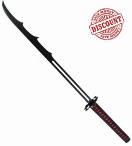 Next Level Cosplay Prop Replica Bleach Ichigo Zangetsu Round Wooden Sword No Sheath