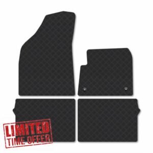 Vauxhall Frontera [Electric] (2025+) Rubber Car Mats Compatible with Accessories Tailored Fit Heavy-Duty Floor Mats Set Waterproof Durable Custom Fit 4 Pieces Water Resistant Easy-Clean With Clips