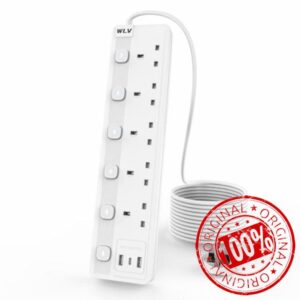 WLV 3M Extension Lead 5 Gang with 3 USB Slots