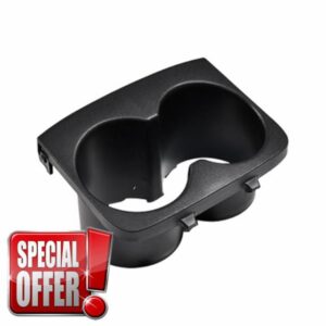 Centre Console Cup Holder Insert Compatible with Vauxhall Opel Grandland X 9839834177 Dual Compartment Cup Holder Replacemene