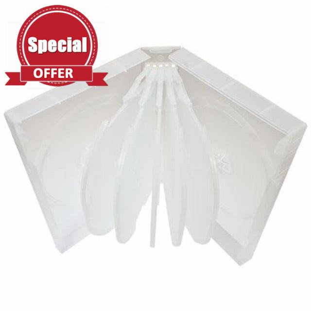 River 12-Way Frosty Clear 39mm DVD Case – Holds 12 Discs