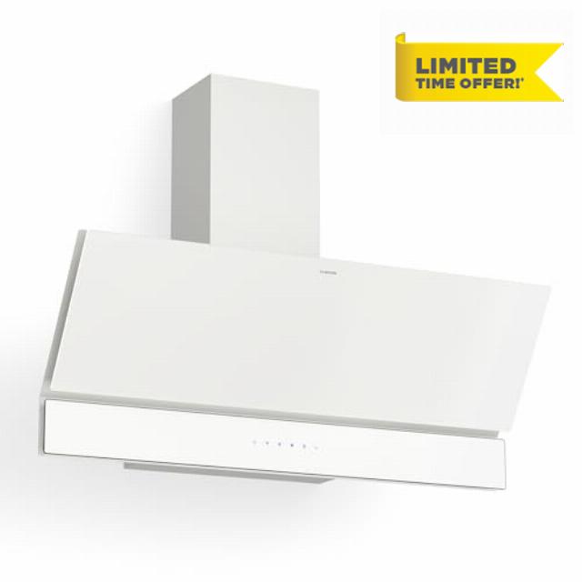 Klarstein Velaire Angled Cooker Hood 90cm - 820 m³/h Airflow
