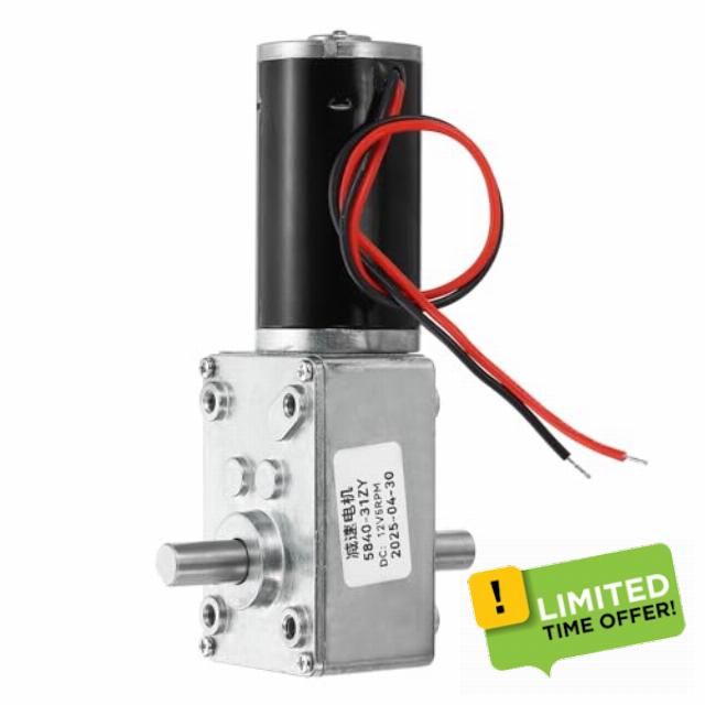 sourcing map DC12V Worm Gear Motor