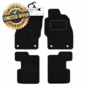 Tailored Carpet Car Mats Compatible With Vauxhall Corsa D and E 2006 to 2019 – Custom Fit Floor Mats – Anti-Slip Backing – Heel Pad – Black Trim – Easy Clea