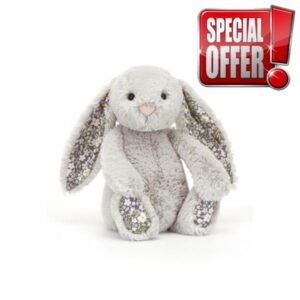 Bashful Silver Bunny 'Bloom' - Original 12 Inch by Jellyca