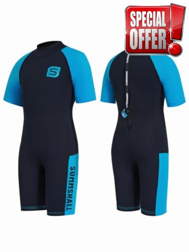 Kids Wetsuit 2mm Shorty Neoprene Thermal Swimsuit for Boys & Girls | UV50+ Sun Protection