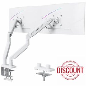 ETHU Heavy Duty Dual Monitor Arm with Gas Spring
