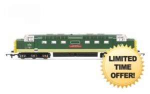 Hornby R30438TXS RailRoad: Class 55 (Deltic) - BR - 55002 The Kings own Yorkshire Light Infantry (DCC Sound Fitted) Diesel Junior Locomotive Era 6 Model Trai
