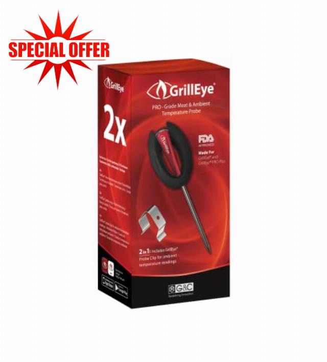 GrillEye Pro Meat & Ambient Probe for use with GrillEye Grilling Thermometers