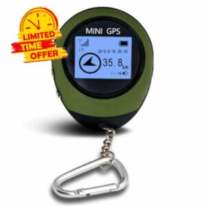 Altitude Locator Compass Coordinates High- Mini Handheld GPS Satellite Navigator Outdoor Sports Hiking Tracking Gree