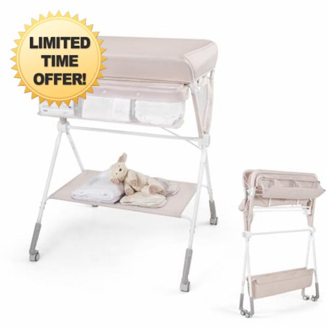 GYMAX Folding Baby Changing Table