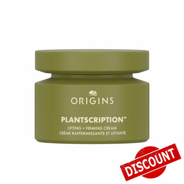 Origins Plantscription Lifting + Firming Peptide moisturiser | Anti Aging Face Cream | Visibly Smooths Fine Lines and Wrinkles | With Peptide & Rice Extract