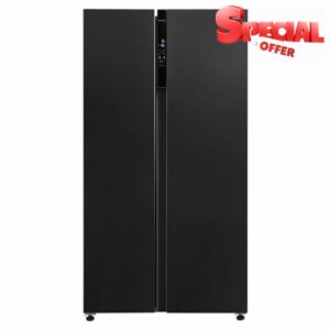 Russell Hobbs Freestanding American Fridge Freezer 442 Litre 70/30 in Dark Steel