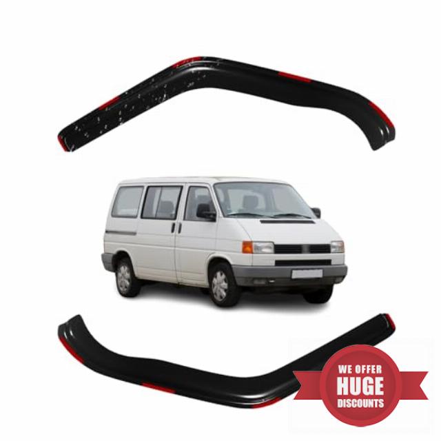 In-Channel Window Deflector for Volkswagen Transporter/Caravelle T4 Van 1990-2003 Wind Visors Sun Rain Guard Vent Weather Shields
