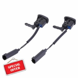 2Pcs Windshield Washer Nozzles Spray Jet for BMW 3 Series E46 1997-2006