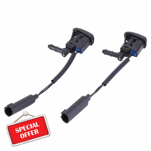 2Pcs Windshield Washer Nozzles Spray Jet for BMW 3 Series E46 1997-2006