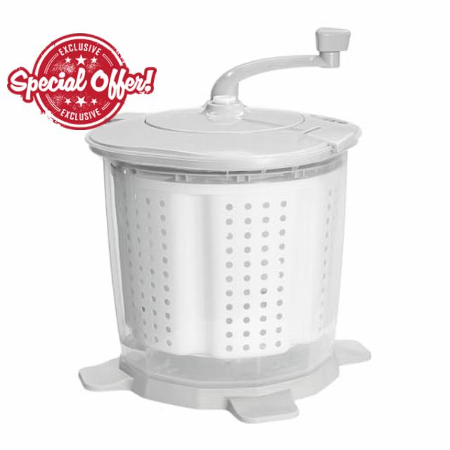 Portable Mini Hand Crank Washing Machine and Spin