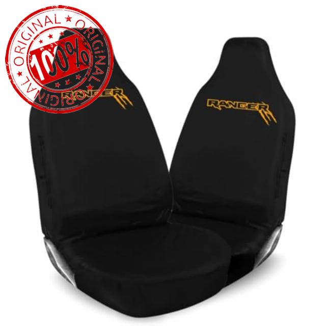 Fits Ford Ranger – Heavy Duty Waterproof Black Front Car Seat Covers (1+1 Set)