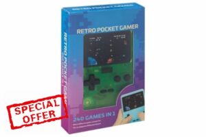 Retro Pocket Gamer - Required 4 X AAA Batteries - Not Included - Features: 240 Games In 1