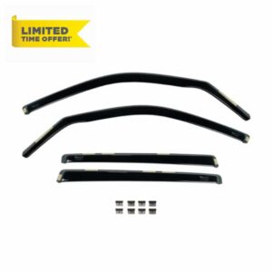 Team HEKO Wind Deflectors for Jeep Avenger 2023+ Front and Rear Set of Window Deflectors