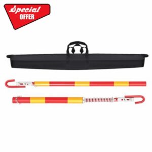 3 Ton Towing Bar Heavy Duty Car Recovery Tow Bar 1.8M Tow Pole Towing Bar Spring Damper Pole Stabilizer for Car Van Truck SUV (3 Ton - Upgrade)