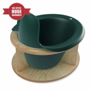 Bömmi Set - The Mobile Potty for Babies with Practical Frame for Sitting - Storage Potty
