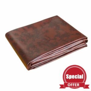 9ft Shuffleboard Table Cover 113x27x6 Inch Synthetic Leather Dust Proof Protection for Indoor Games