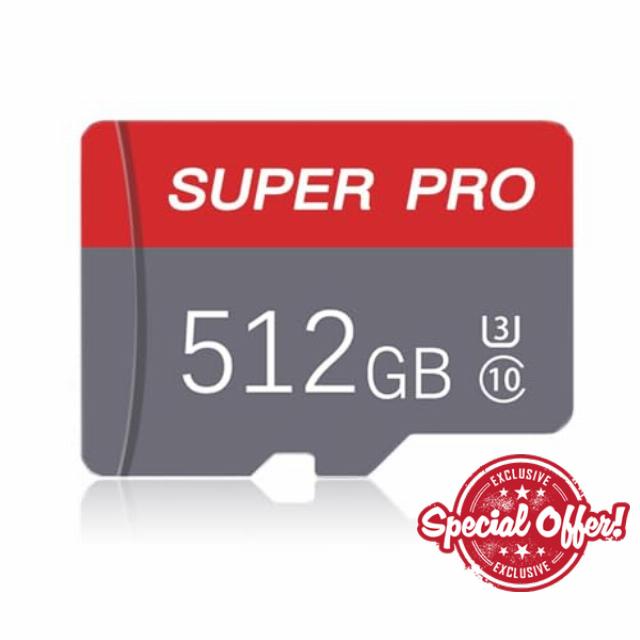 512GB Micro memory Card Class 10 with Adapter High Speed TF Card for Tablet