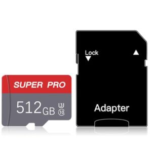 512GB Micro SD Card Class 10 TF Card with Adapter High Speed Memory Card for Tablet