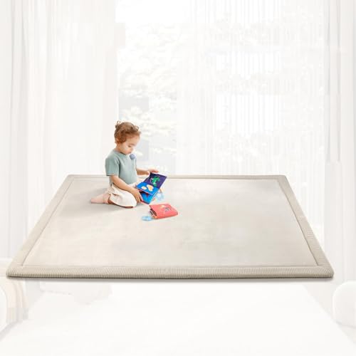 Area Rug Kids Rug Nursery Rug Non-Slip Play Crawling Mat Large Play Crawling Mat for Nursery Baby Rugs & Carpets Large Coral Velvet Baby Play Mat 100 x 150 cm