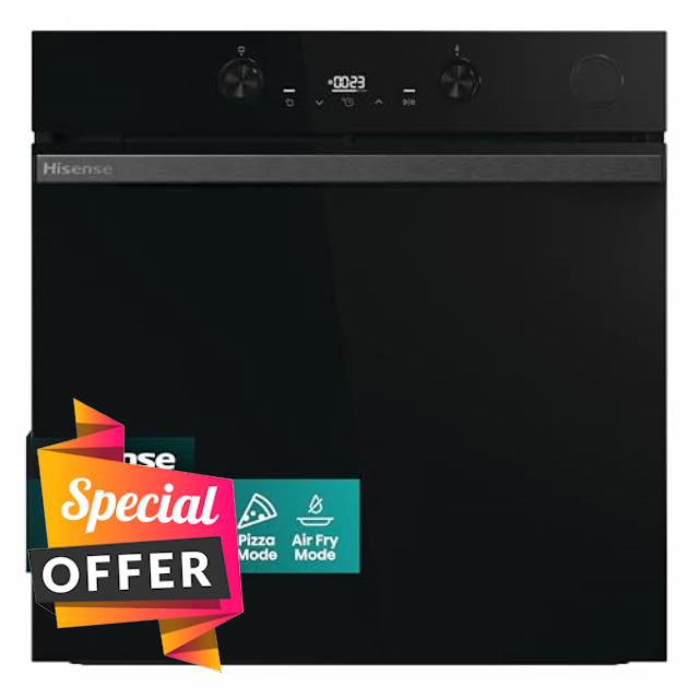 Hisense Hi4 BlackLine 77L BSA66226ADBGUK Built-In Electric Single Oven with Air Fry - Black - A Rated           [Energy Class A]