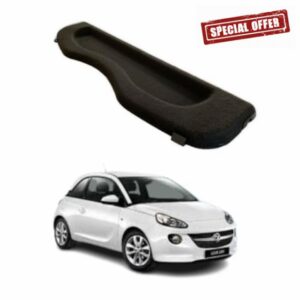 Car Parcel Shelf - Compatible with Vauxhall Adam (2012-2019) | Sturdy Boot Cover with Clips for Extra Storage | Space Saving Car Accessories | Black