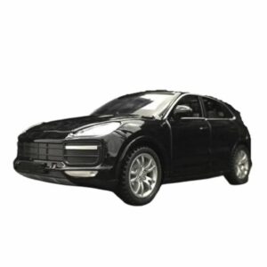1:32 for Porsche for Cayenne for Turbo Alloy Car Diecast Model Sound Light Miniature Decorative (Batteries Not Included)(Blackone)