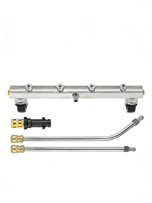 Multiple views of what appears to be a dark mechanical or structural component against black background showing different angles and positions.