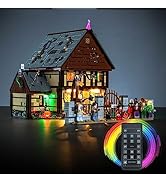 Illuminated decorative object resembling a plant. Green stem and leaves with LED lights, topped by a red and white dome with pink internal glow. Sits on a cylindrical base.