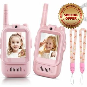2Pcs Video Walkie Talkies for Kids