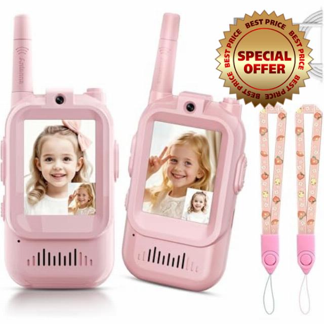 2Pcs Video Walkie Talkies for Kids