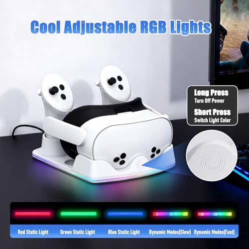 Fast Charging Dock with RGB Lighting for Controllers