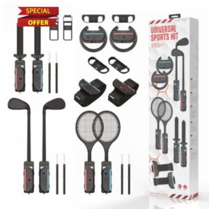 Venom 10-in-1 Sports Kit for Nintendo Switch 2 | Steering Wheels