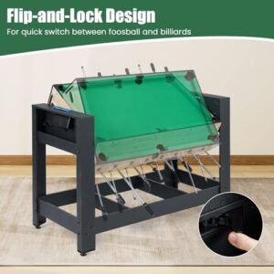 Football & Pool Combo Table with Legs