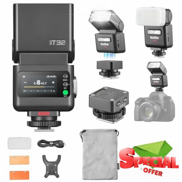 Godox iT32 TTL Mini Camera Flash with X5C Trigger for Canon