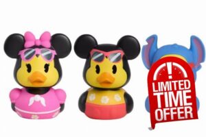 Just Play Rubber Duck Duckalooz 3-Pack Summer Time Set [Mickey & Minnie Mouse & Stitch]