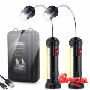 IMAGE Rechargeable Magnetic Grill Light with Ultra-Bright LED Lights and 3W Side Light
